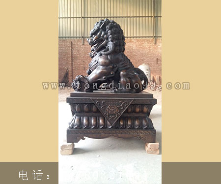 銅獅子雕塑