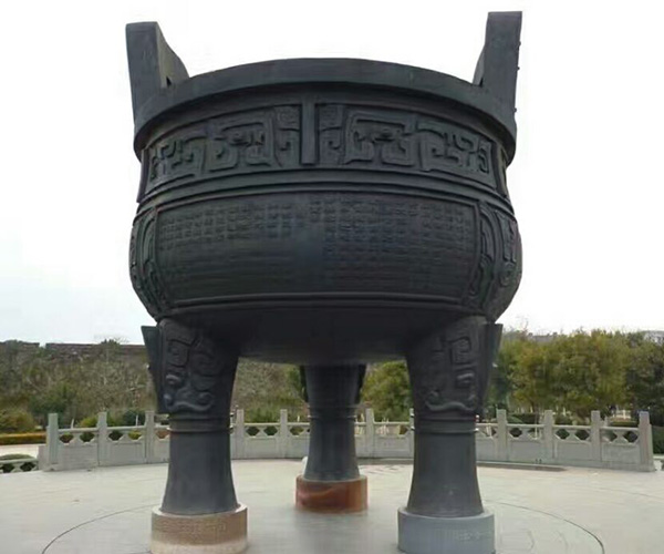 廣場仿古大克鼎雕塑圖片