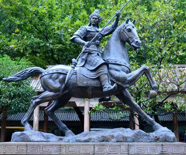 趙云人物雕塑銅像