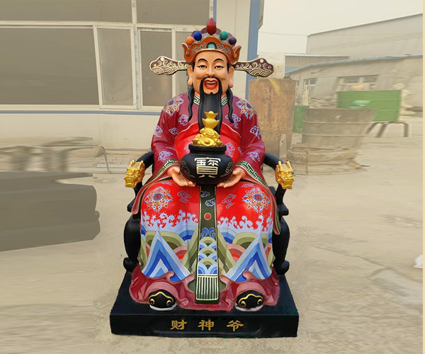 鑄銅財神像