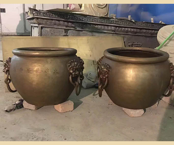 銅雕故宮大缸