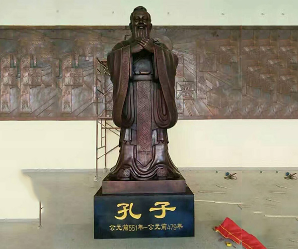 校園雕塑-孔子